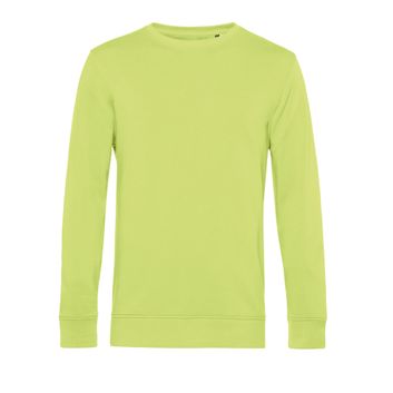 B&amp;C Men's Organic Crew Neck Sweat Lime