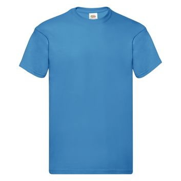 Fruit Of The Loom Men's Original T-Shirt Azure Blue