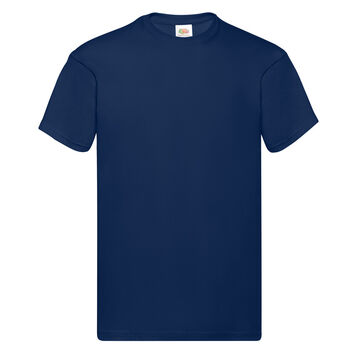 Fruit Of The Loom Men's Original T-Shirt Navy Blue