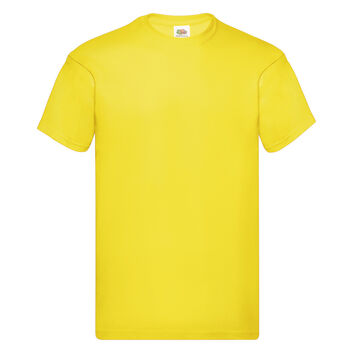 Fruit Of The Loom Men's Original T-Shirt Yellow