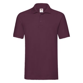 Fruit Of The Loom Men's Premium Polo Burgundy