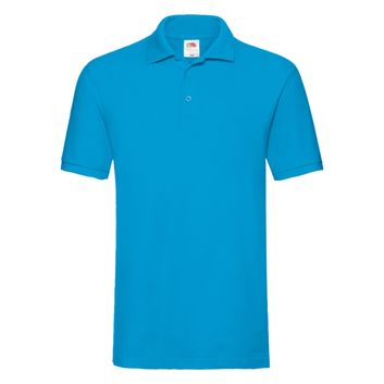Fruit Of The Loom Men's Premium Polo Azure Blue