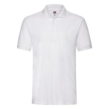 Fruit Of The Loom Men's Premium Polo White