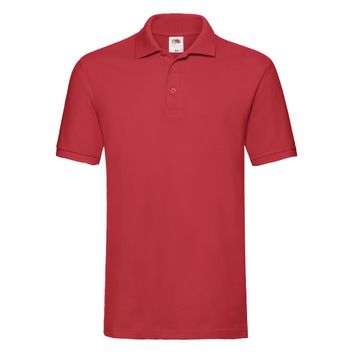 Fruit Of The Loom Men's Premium Polo Red