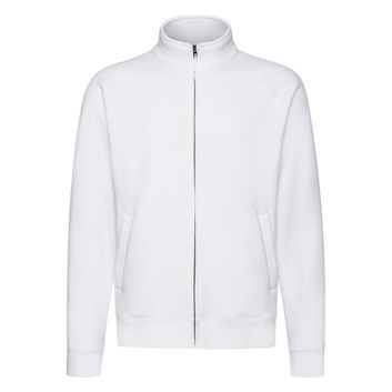 Fruit Of The Loom Men's Premium Sweat Jacket White