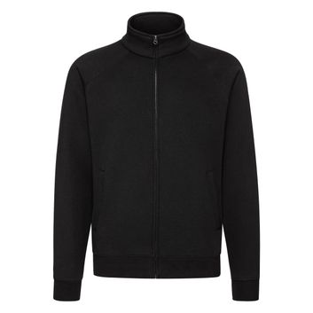 Fruit Of The Loom Men's Premium Sweat Jacket Black
