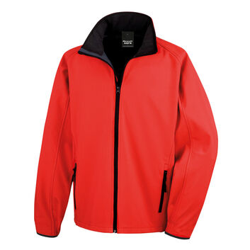 Result Core Men's Printable Softshell Jacket Red/Black