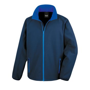 Result Core Men's Printable Softshell Jacket Navy/Royal