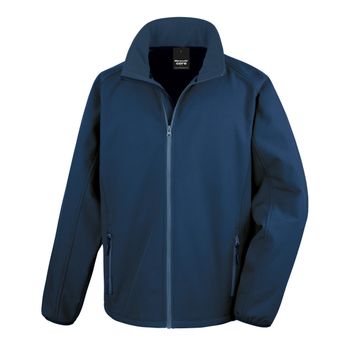 Result Core Men's Printable Softshell Jacket Navy/Navy