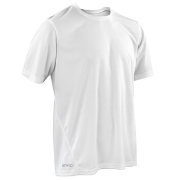 Spiro Men's Quick Dry Short Sleeve T-Shirt White