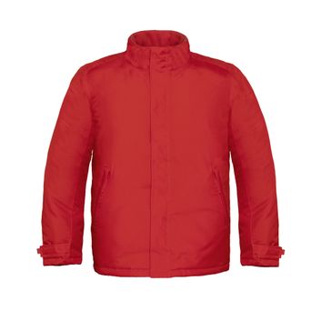 B&amp;C Men's Real+ Heavy Weight Jacket Deep Red