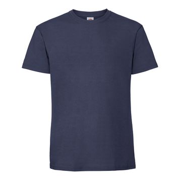 Fruit Of The Loom Men's Ring Spun Premium T-Shirt Navy Blue