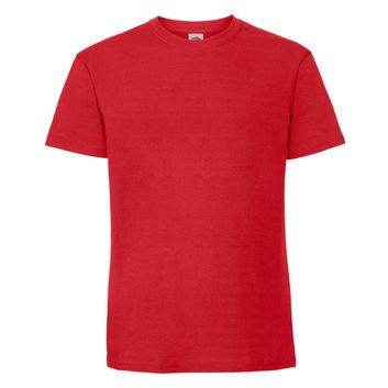 Fruit Of The Loom Men's Ring Spun Premium T-Shirt Red