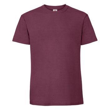 Fruit Of The Loom Men's Ring Spun Premium T-Shirt Burgundy