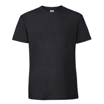 Fruit Of The Loom Men's Ring Spun Premium T-Shirt Black
