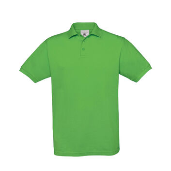 B&C Men's Safran Piqué Polo Real Green