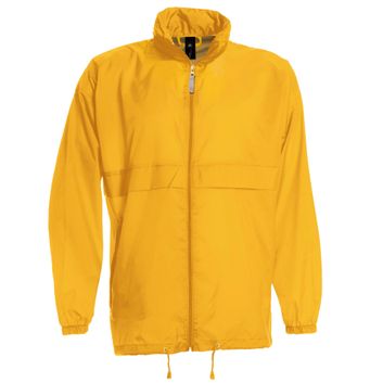 B&amp;C Men's Sirocco Windbreaker Jacket Gold