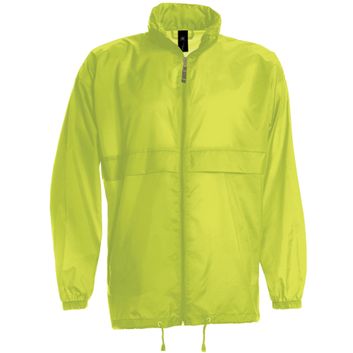 B&amp;C Men's Sirocco Windbreaker Jacket Ultra Yellow