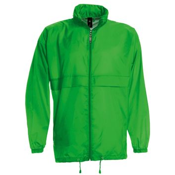 B&amp;C Men's Sirocco Windbreaker Jacket Real Green