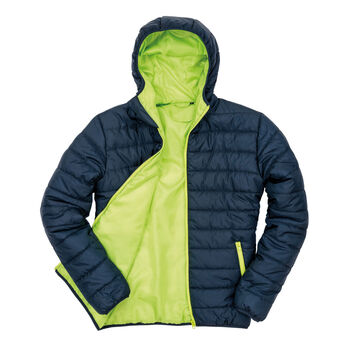 Result Core Men's Soft Padded Jacket Navy/Lime