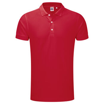 Russell Men's Stretch Polo Classic Red