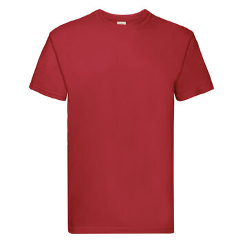 Fruit Of The Loom Men's Super Premium T-Shirt Red