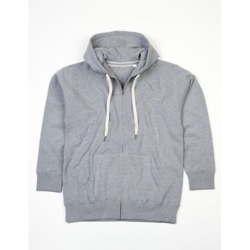 Mantis Men's Superstar Zip-Through Hoodie Heather Grey Melange
