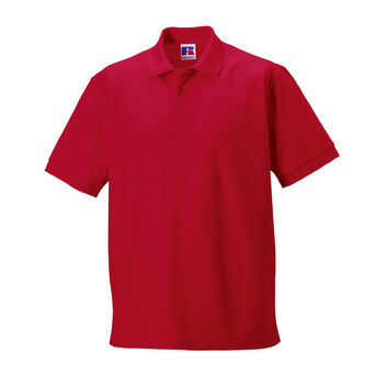 Russell Men's Ultimate Cotton Polo Shirt Classic Red