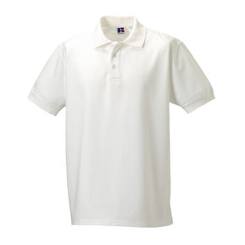 Russell Men's Ultimate Cotton Polo Shirt White