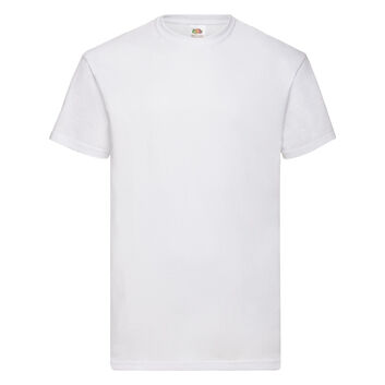 Fruit Of The Loom Men's Valueweight T-Shirt White