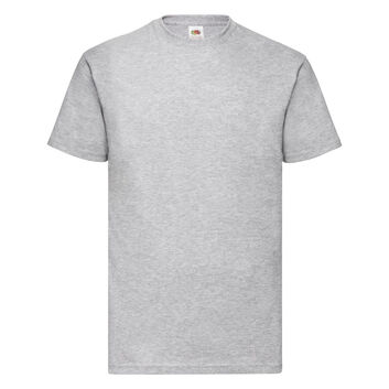 Fruit Of The Loom Men's Valueweight T-Shirt Heather Grey