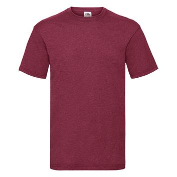 Fruit Of The Loom Men's Valueweight T-Shirt Vintage Heather Red