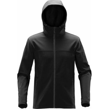 Stormtech Men's Orbiter Softshell Hoody Black/Dolphin