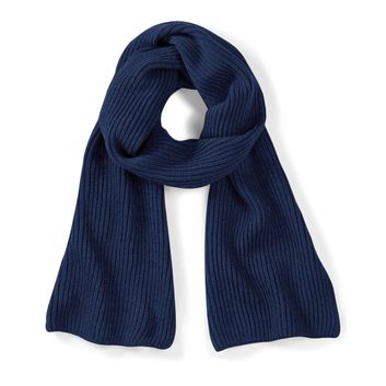 Beechfield  Metro Knitted Scarf French Navy