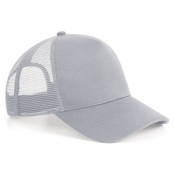 Beechfield  Microknit Snapback Trucker Light Grey