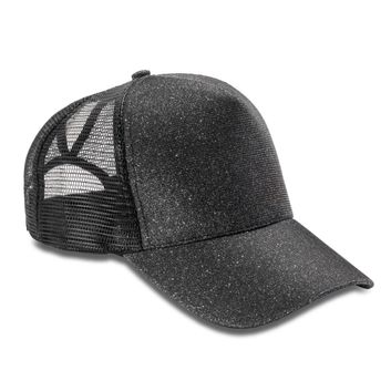 Result Headwear New York Sparkle Cap Black