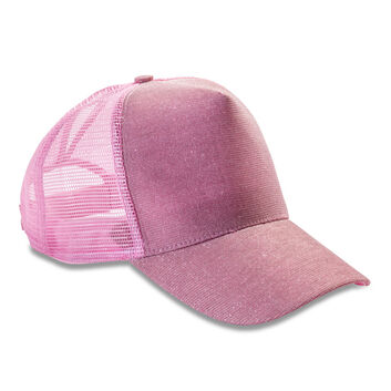 Result Headwear New York Sparkle Cap Baby Pink