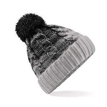 Beechfield  Ombré Beanie Black/Light Grey