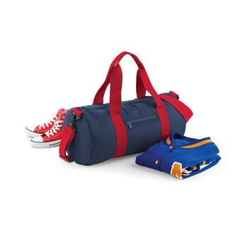 Bagbase Original Barrel Bag French Navy/Classic Red