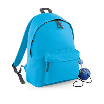 Bagbase Original Fashion Backpack Surf Blue/ Graphite Grey