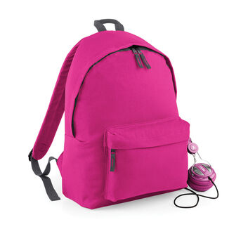 Bagbase Original Fashion Backpack Fuchsia/Graphite