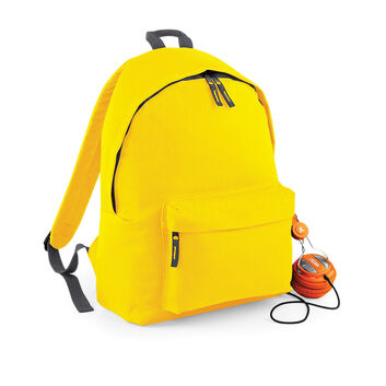 Bagbase Original Fashion Backpack Yellow/Graphite Grey