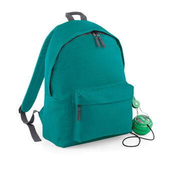 Bagbase Original Fashion Backpack Emerald/ Graphite Grey