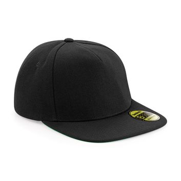 Beechfield  Original Flat Peak Snapback Black/Black/Black