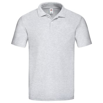 Fruit Of The Loom Original Polo Heather Grey