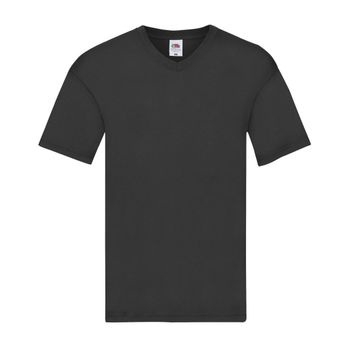 Fruit Of The Loom Original V-Neck T-Shirt Black