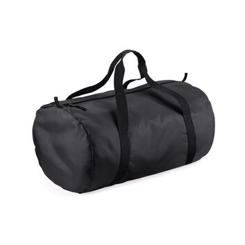 Bagbase Packaway Barrel Bag Black/Black