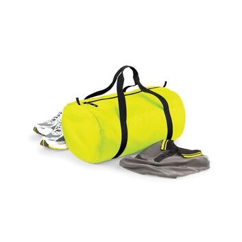 Bagbase Packaway Barrel Bag Fluorescent Yellow/Black