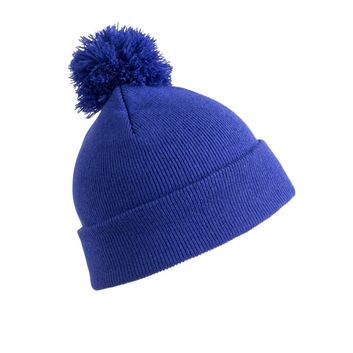 Result Winter Essentials Pom Pom Beanie Royal Blue