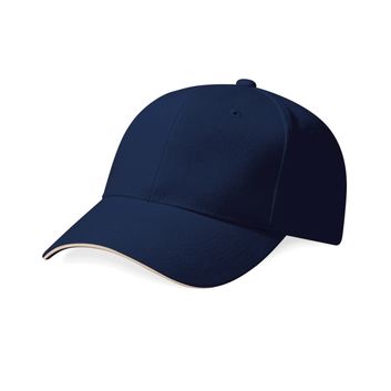 Beechfield  Pro-Style Heavy Brushed Cotton Cap French Navy/Stone